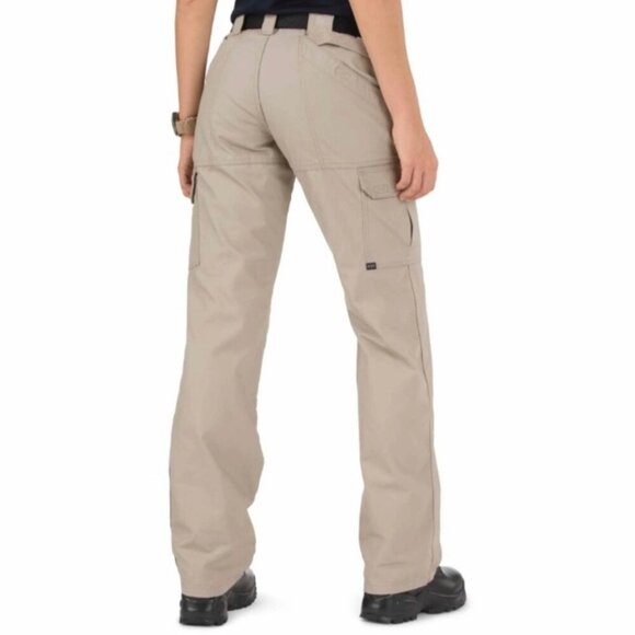 5.11 Tactical Cotton Canvas Cargo Utility Pants Khaki Tan Work Pockets Womens 10 - Picture 13 of 13